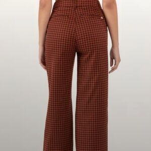 Brixton Gingham Wide Leg Pants